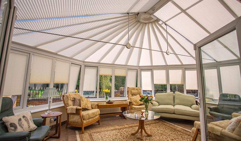 pure Pleated Conservatory Blinds