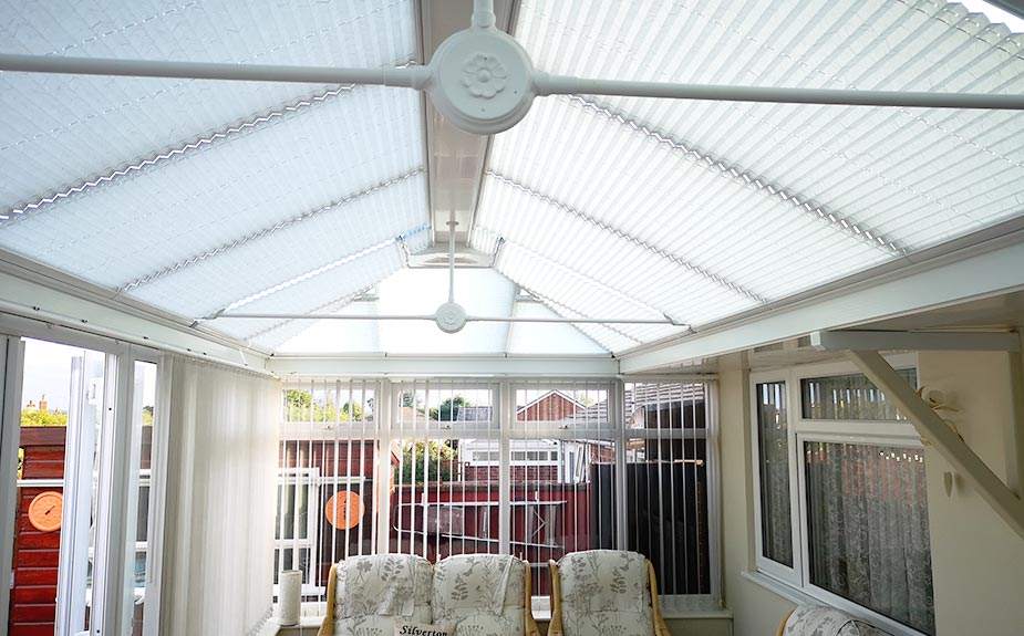 Pleated Conservatory Roof Blinds