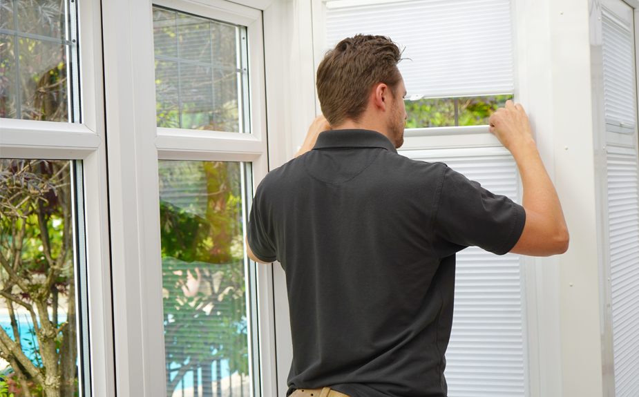 Installer At Conservatory Blinds Ltd fitting blinds