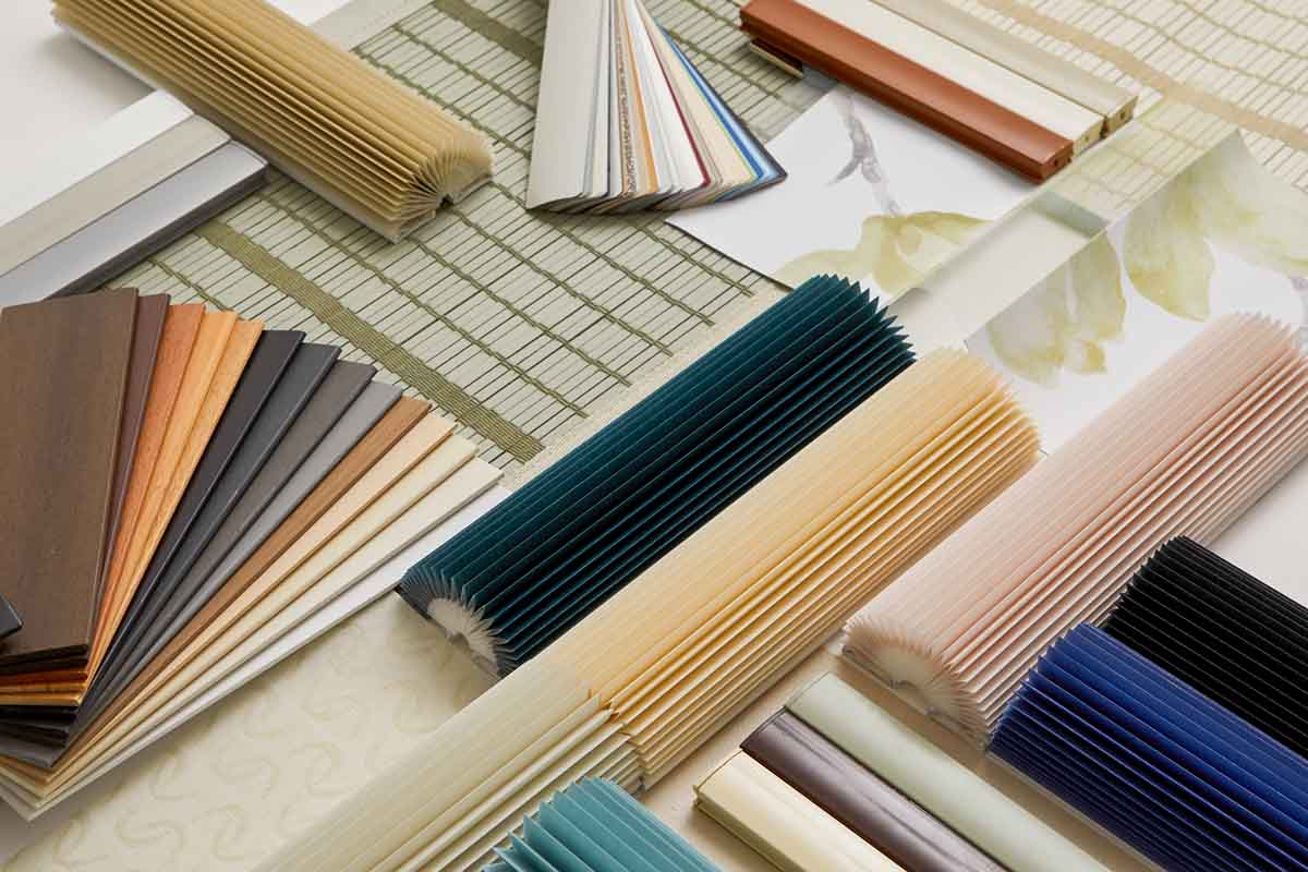 Various Fabrics and blind rails