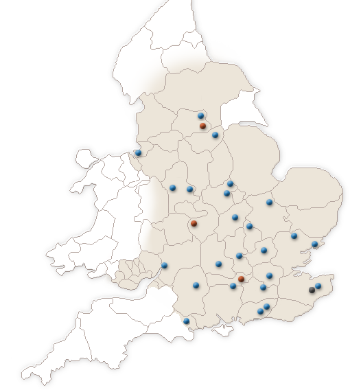 Conservatory Blinds UK Map