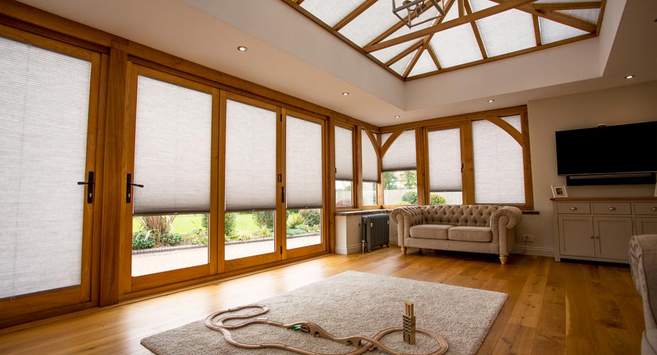 Duette Blinds in Timber Orangery