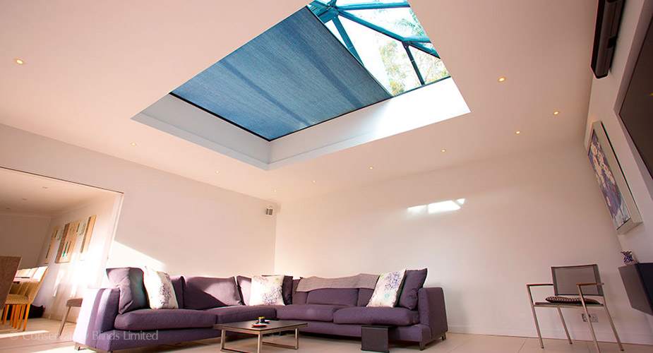 Horizontal Lantern Roof Blinds with Duette Fabric