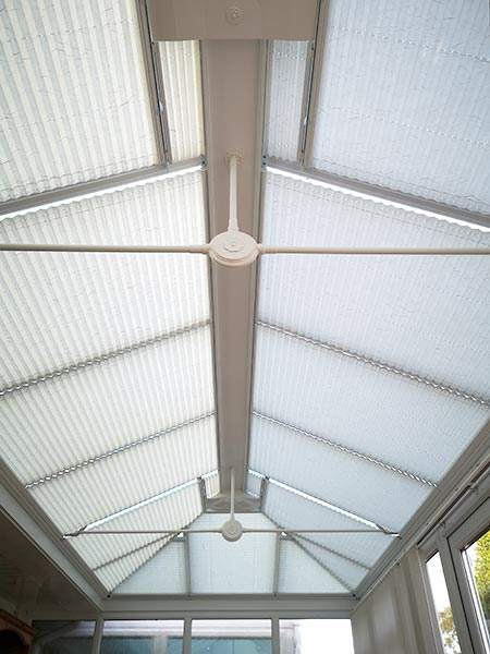 Pleated Conservatory Roof Blinds