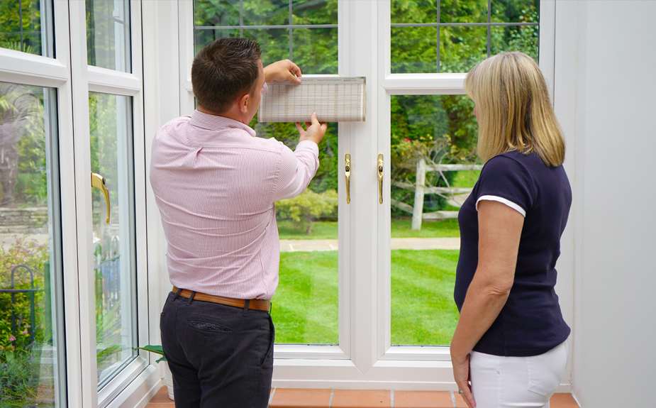 Do blinds void a conservatory's guarantee 