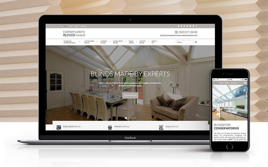 New Conservatory Blinds Limited Website
