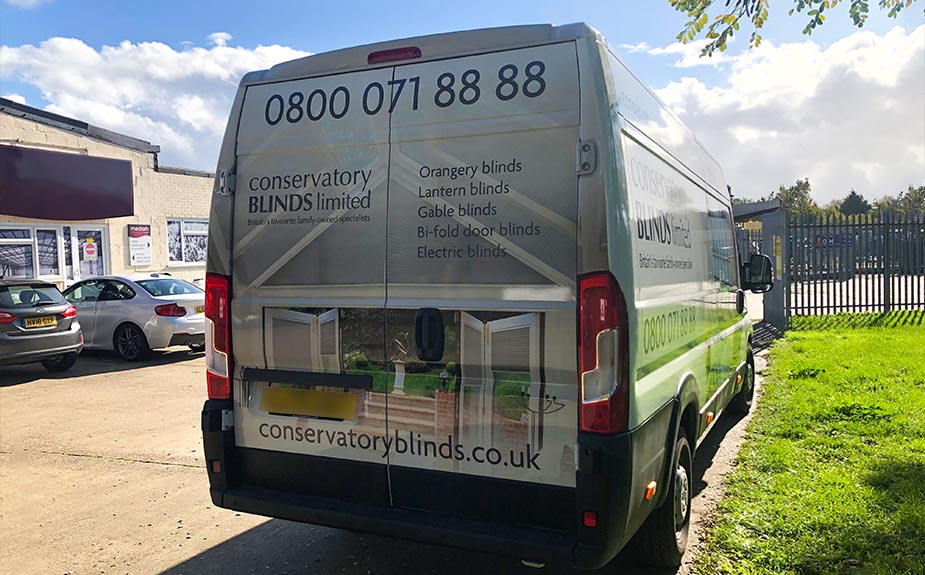 Conservatory Blinds Delivery Van