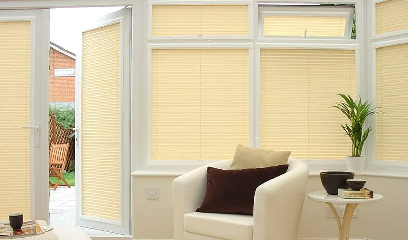 Perfect fit blinds in conservatory windows and doors