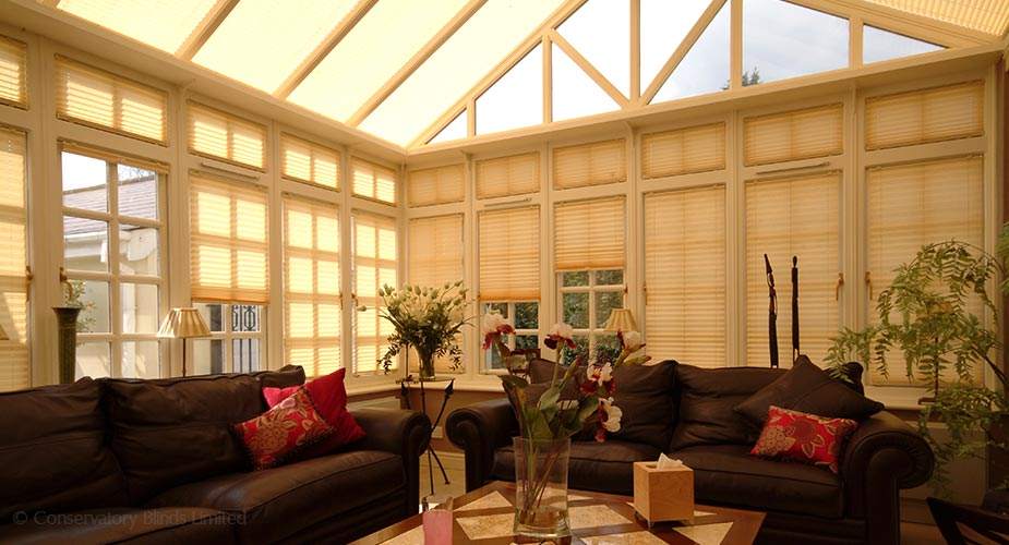 Pleated Roof and Window Conservatory Blinds