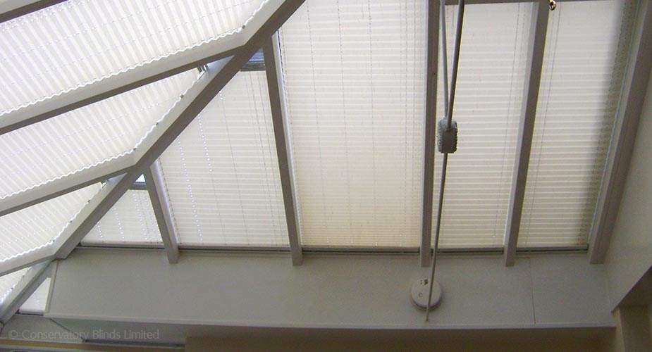 Remote Control Pleated Roof Blinds