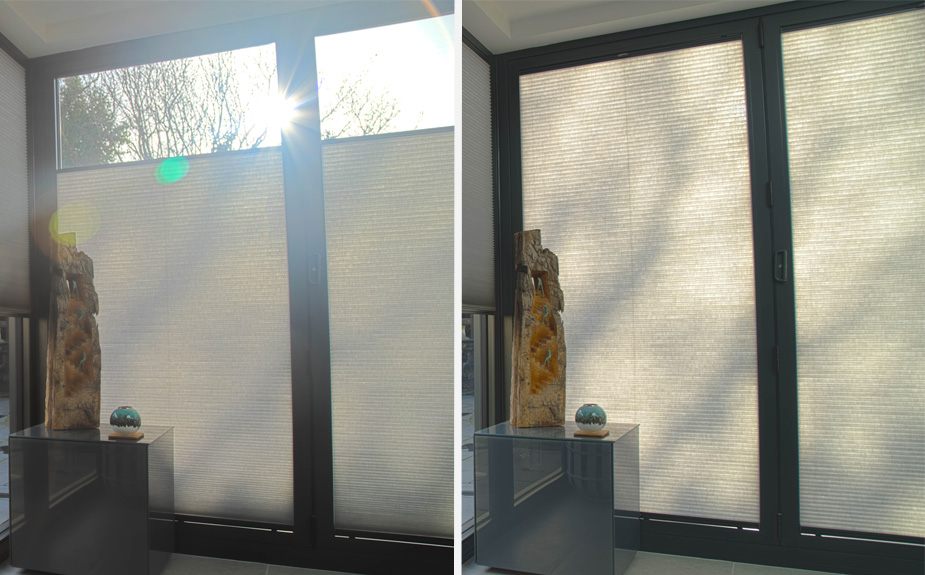 Reducing Glare with Duette® Pleated Blinds