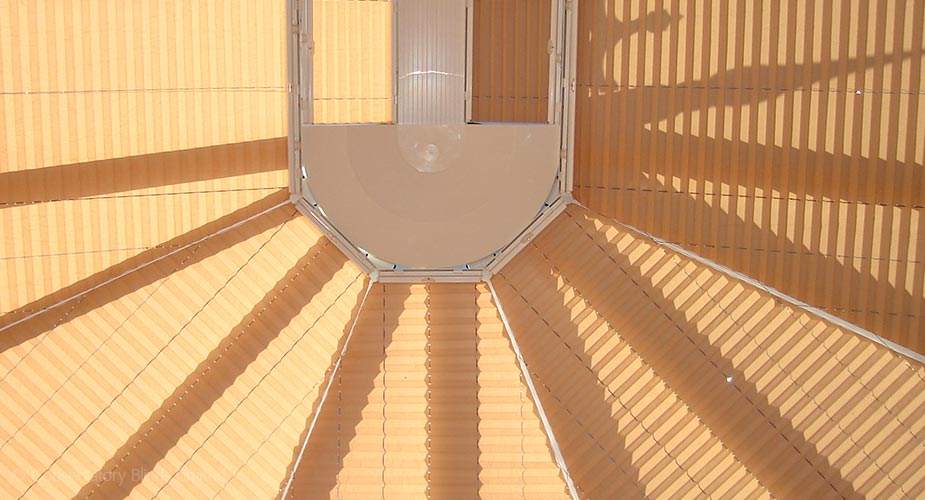 Pleated roof blinds