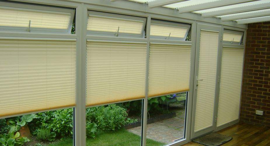 Large Pleated Window Blinds