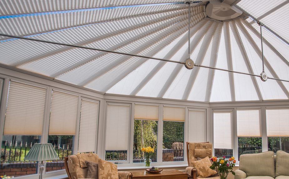 pure™ pleated roof and side blinds