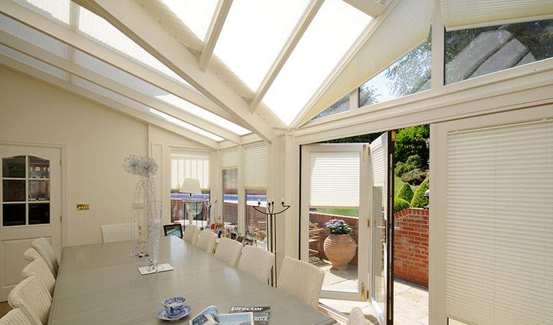 pure Pleated Conservatory Blinds